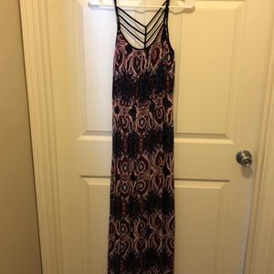 Paisley print maxi dress